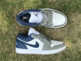 Authentic Air Jordan 1 Low Surface Grey/Blue