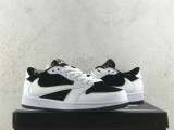 Authentic Travis Scott x Air Jordan 1 Low WMNS Black/White