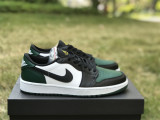 Authentic Air Jordan 1 Low Golf Black/Green