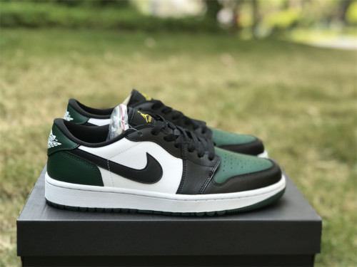 Authentic Air Jordan 1 Low Golf Black/Green