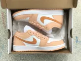 Authentic Air Jordan 1 Low White/Sunset pink
