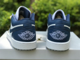 Authentic Air Jordan 1 Low Surface Grey/Blue