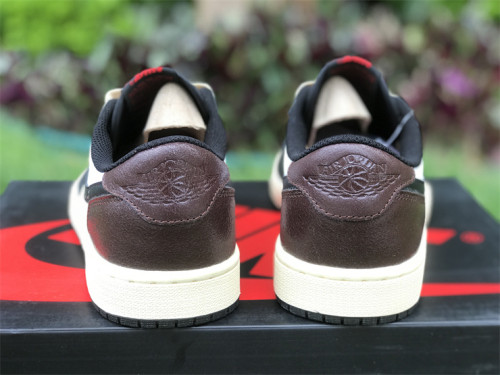 Authentic Air Jordan 1 Low Black/Brown/White