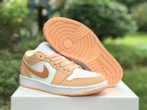Authentic Air Jordan 1 Low White/Sunset pink