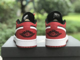 Authentic Air Jordan 1 Low Black/Red