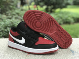 Authentic Air Jordan 1 Low Black/Red