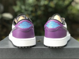 Authentic Air Jordan 1 Low Golf NRG “Purple Smoke”