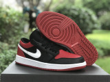 Authentic Air Jordan 1 Low Black/Red