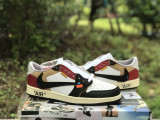 Authentic Air Jordan 1 x OFF-WHITE AJ1 OW UN White/Black/Red