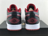 Authentic Air Jordan 1 Low Black/White/Red