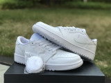 Authentic Air Jordan 1 Low Golf “White Croc”