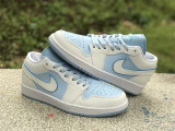 Authentic Air Jordan 1 Low WMNS “Ice Blue”