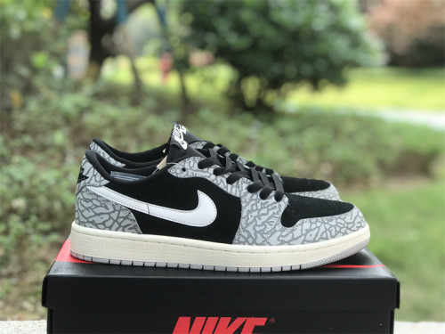 Authentic Air Jordan 1 Low OG “Black Cement”