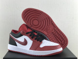 Authentic Air Jordan 1 Low Black/White/Red