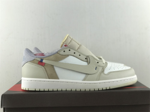 Authentic Travis Scott x Nike Air Jordan 1 Low Yellow/White