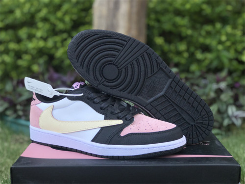 Authentic Air Jordan 1 Low OG SP Black/Pink Toe
