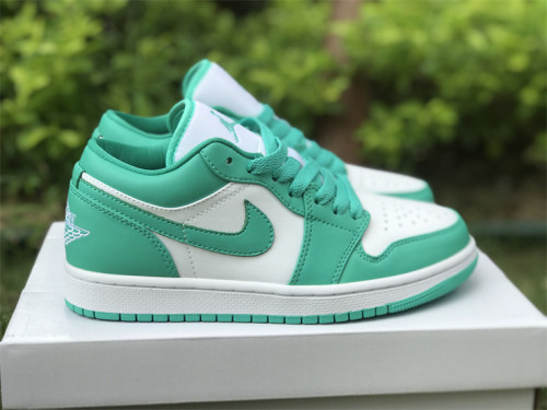 Authentic Air Jordan 1 Low White/Green