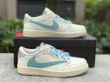 Authentic Travis Scott x Air Jordan 1 Low OG Tifny