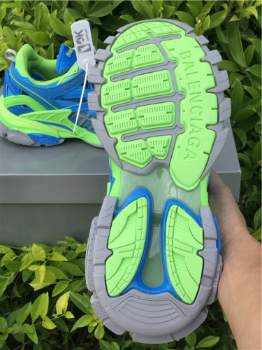 Authentic Balenciaga Track Sneakers 4.0 Green/Blue