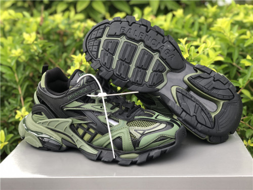 Authentic Balenciaga Track Trainers 4.0 Dark Green
