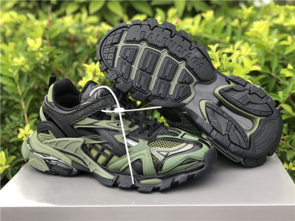 Authentic Balenciaga Track Trainers 4.0 Dark Green