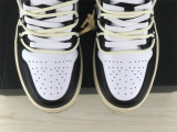 Authentic  Air Jordan 1 Low Black/White/Blue