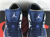 Authentic Air Jordan 1 Low Black/Blue