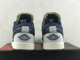 Authentic Air Jordan 1 Low Black/Blue