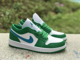 Authentic Air Jordan 1 Low “Lucky Green”