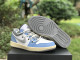 Authentic Air Jordan 1 Low Blue/White