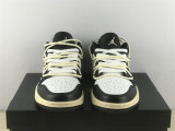Authentic  Air Jordan 1 Low Black/White/Blue