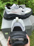 Authentic Balenciaga Triple S Black/Silver