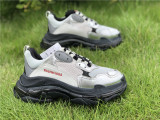 Authentic Balenciaga Triple S Black/Silver