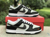 Authentic Nike Dunk Low Noir/Gris/Orange