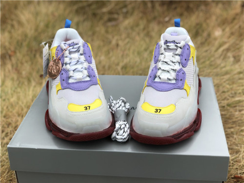 Authentic Balenciaga Triple s White/Purple