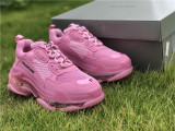 Authentic Balenciaga Triple s Clear Sole Wash Pink