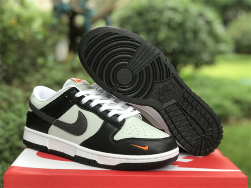 Authentic Nike Dunk Low Noir/Gris/Orange