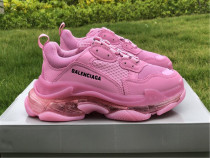 Authentic Balenciaga Triple s Clear Sole Wash Pink