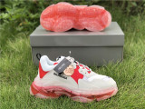 Authentic Balenciaga Triple s White/Red