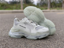 Authentic Balenciaga Triple-S Sneaker Silver Grey