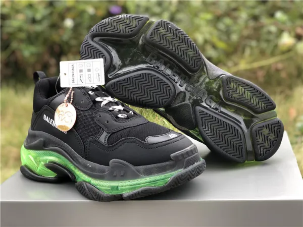Authentic Balenciaga Triple s Black/Green
