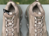 Authentic Balenciaga Triple-S Clear-Sole Monocolor /Brown-Black