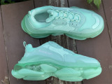 Authentic Balenciaga Triple-S Clear-Sole Monocolor /Green