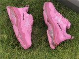 Authentic Balenciaga Triple s Clear Sole Wash Pink