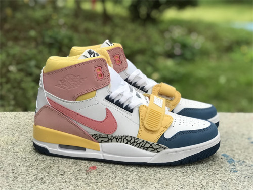 Authentic Air Jordan Legacy 312 Pink/Yellow/White