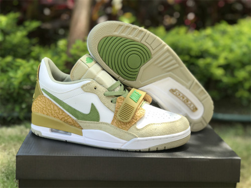 Authentic Air Jordan Legacy 312 Low White/Olive-Green