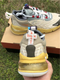Authentic Travis Scott x Nike Air Max 270 React “Cactus Trails” Light Cream/Starfish