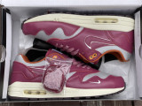 Authentic Patta x Nike Air Max 1 “Rush Maroon”