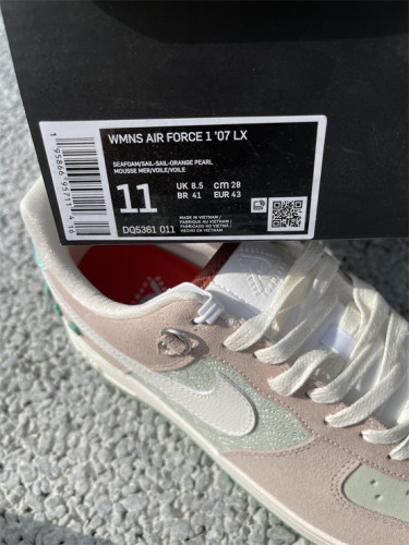 Authentic Nike Air Force 1 '07 LX Seal-Orange Pearl