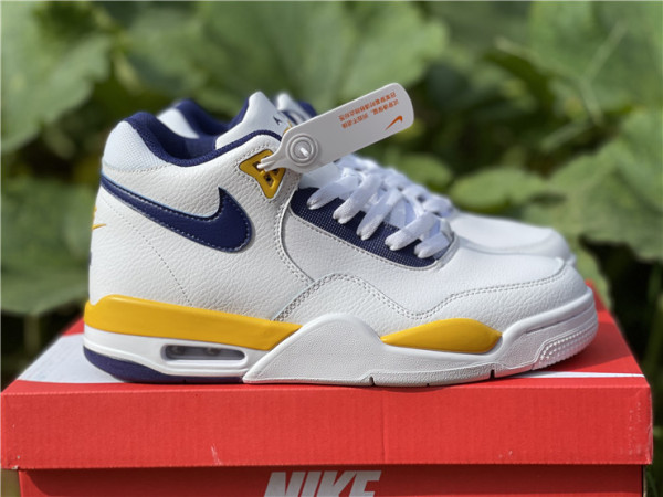 Authentic Nike Air Flight 89 White/Yellow